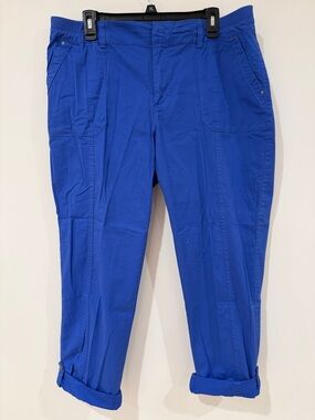 Women’s Royal Blue Roll-Cuff Pants
